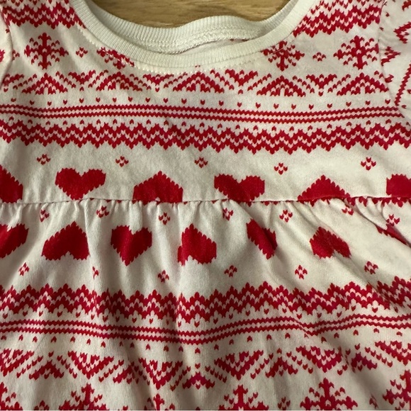 Old Navy Baby Girl Red & White Valentines Dress 0-3 Months - Picture 4 of 6